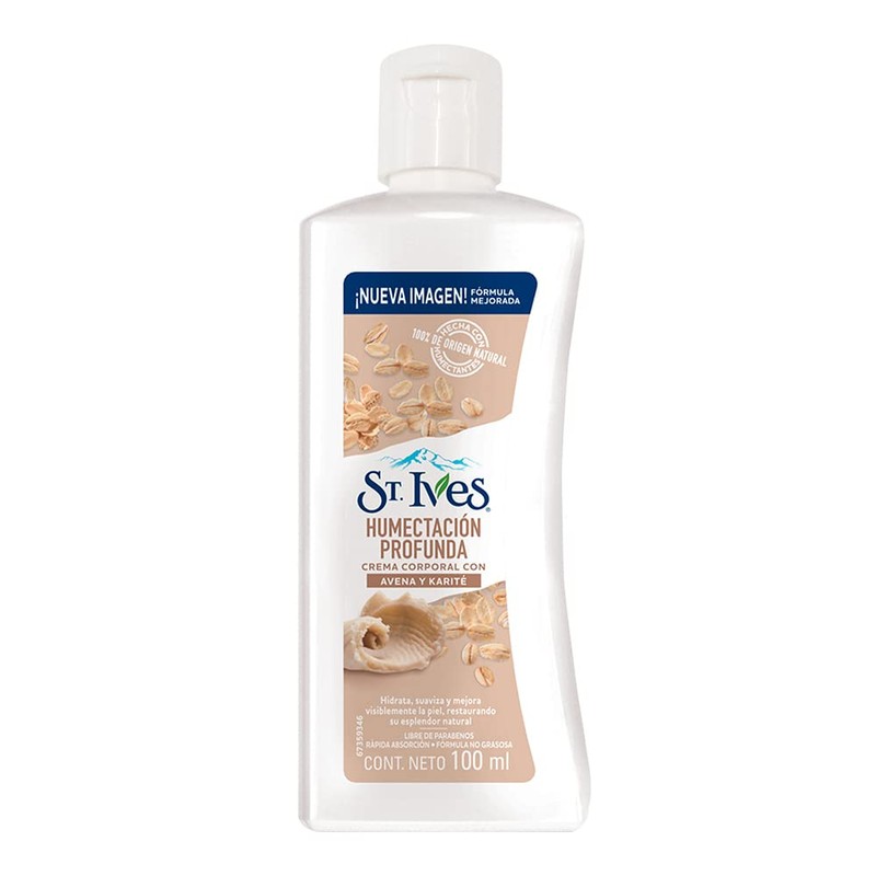 ST IVES Crema Corporal Avena Y Karite Hidratación Profunda 100ml