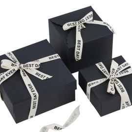 YKW Best Day Ever - Cinta de algodón de 5/8 pulgadas x 10 yardas, cinta de sarga natural, ribete de espiga crema para regalos de ocasiones especiales, celebraciones de cumpleaños y envoltura