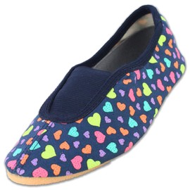 Beck Scarpe da ginnastica da ragazza Hearts, Blu scuro, 24 EU