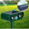 Solar Animal Repellent Ultrasonic, 2 Pack Cat Repellent Outdoor Deer