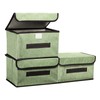 PATIKIL Fabric Collapsible Storage Bin 10.2 x 7.5 x 6.3