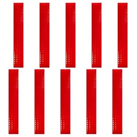Dodgelav Flexible Crystal Lattice Reflective Tape 2" x 11.8" -10 Pcs Waterproof Outdoor Safety Warning Tape Conspicuity Strong Adhesive Reflector for Bike, Motorcycle, Safety Bollard