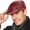 Rayson PU Leather Peaked Cap for Men Winter Warm Retro