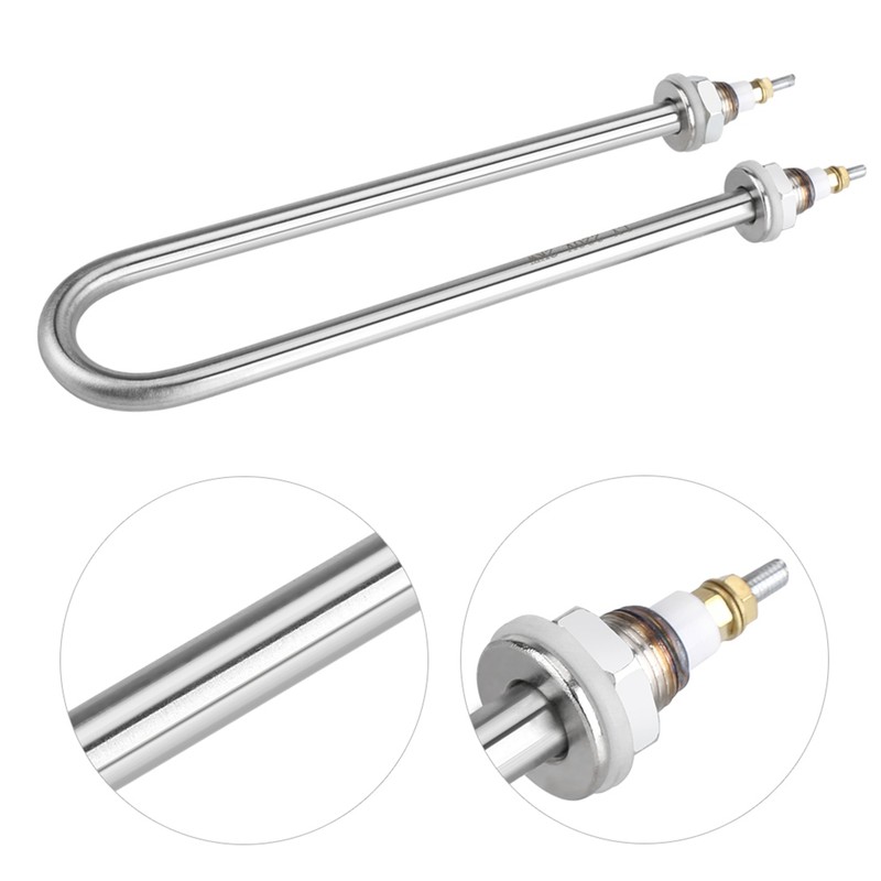 220V 2KW Stainless Steel Immersion Water Heater Electric Tube Heating