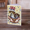 Caroline's Treasures PPP3017GCA7P Beagle USA Greeting Cards and Envelopes Pack