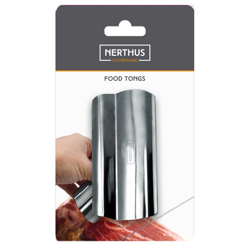 NERTHUS FIH 337 Clip Food, Stainless Steel, Silver, 17 x