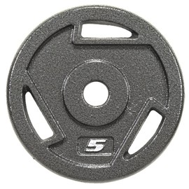 BalanceFrom Cast Iron Plate Weight Plate for Strength Training and Weightlifting, Single AT1IN-5