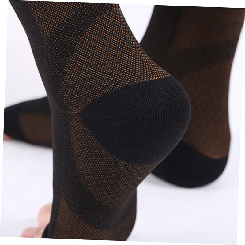Protector de Tobillo, Calcetines de Compresión 1 Par, Poliéster Nylon