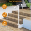 Zwinz Handrail Railing, Single Post Handrail Fits 1 or 2