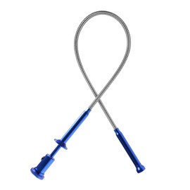 Flexible Claw Grabber Pickup Tool with Magnetic Bright LED Light,24.4in Long Magnetic Pickup Tool, Retractable Claw Grabbing Tool, Magnetic Grabber Tool with 2lb Pull Strength Pick Up Tool (Blue)