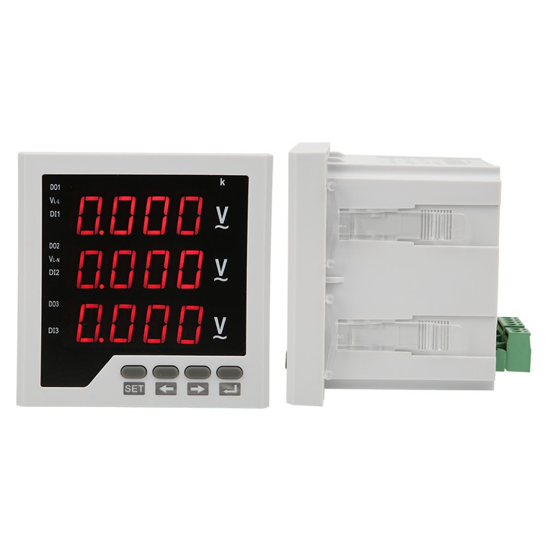 DTM-AV96 3 Phase Voltage Meter Programmable LED Digital Display Voltmeter