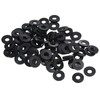 PATIKIL M6 Rubber Flat Washers 80 Pack 5 mm ID