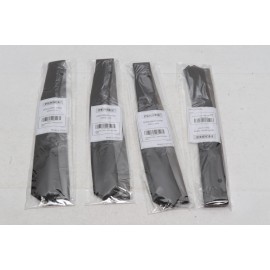 PenSee 4 Pensee Men'S Ties Solid Black   1.58" Plain Slim Necktie Skinny Ties