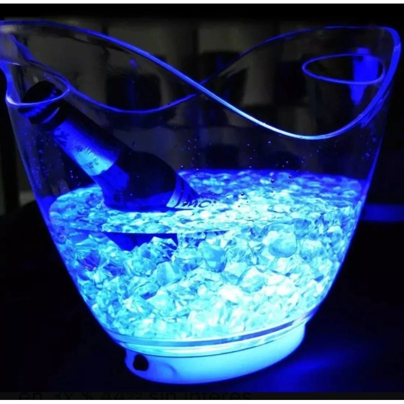 Movasa 12 Cubos Hielo Led Luminoso Multicolor Fiesta
