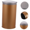 CAXUSD 2pcs Tinplate Tea Canisters Airtight Lids Loose Leaf Tea