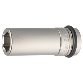 TONE HP6NV-24L Long Socket for Impact: 0.7 inch (19.0 mm) (3/4 inch), Double Side Width 0.9 inch (24 mm)