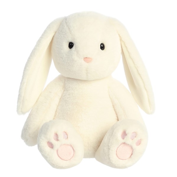Aurora® Vibrant Spring Brulee Bunny Stuffed Animal - Decorative Charm - Endless Fun - Cream 15 Inches