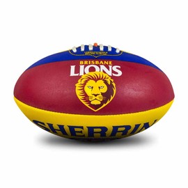 Sherrin Brisbane Lions AFL Club Football, Size 5
