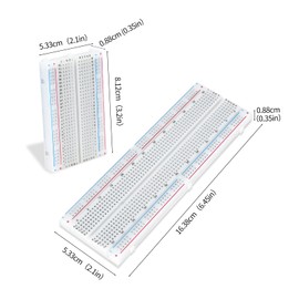 Podazz 5pcs breadboard kit Includes 3 Pieces 830 Points 2 Pieces 400 solderless breadboards