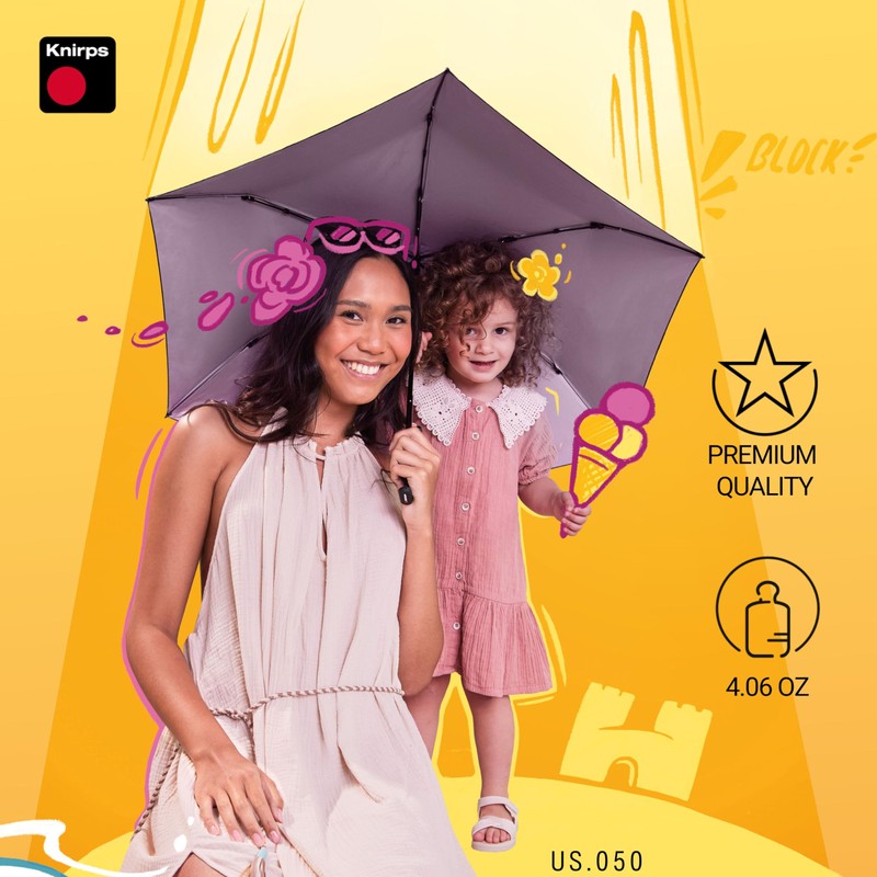 Knirps Ultra US.050 Slim Manual Pocket Umbrella - Ultra Light