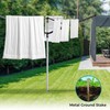 Sukkiri Homu Rotary Outdoor Umbrella Drying Rack, Retractable Outdoor Drying