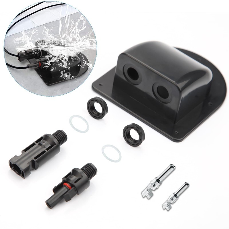 Mbsomnus 2 pieces roof feed-through motorhome cable grommet waterproof
