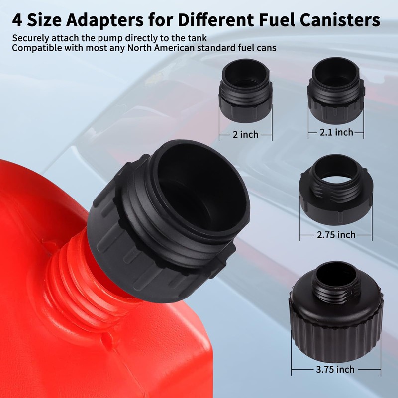 Fuel Transfer Pump (3.2GPM) with Auto-Stop Sensor, 51" Hose Automatic