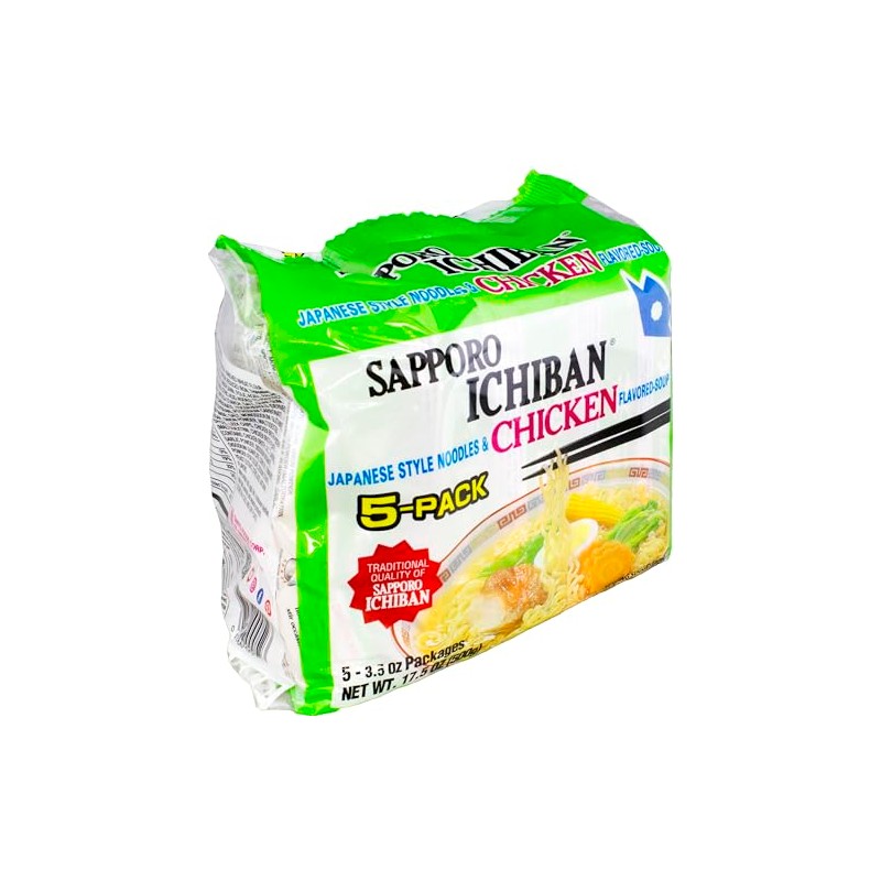 Sapporo Ichiban Chicken Flavored Noodle Soup, 17.5 oz