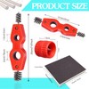 6 PCS Copper Pipe Cleaner and Reamer & Sanding Sponge