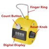 GOGO ABS Handheld Tally Counter 4 Digit Display Clicker for