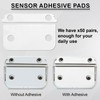 BOXOB 50 Pairs Alarm Sensor Adhesive Strips, Durable Pre-Cut Double