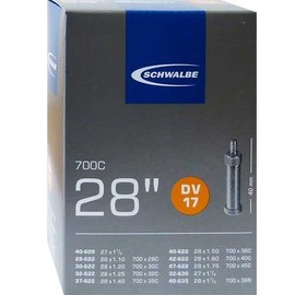 Schwalbe DV17 bike hose with express valve 28 inch, 37-622 mm (28 x 1 3/8 x 1 5/8 inches) (28 x 1.40 inches)