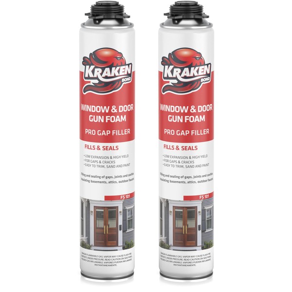 Kraken Bond Window & Door Expanding Foam Spray - (2x32oz)
