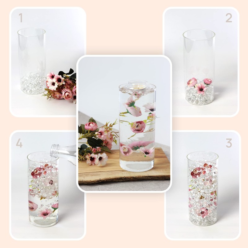 comforder Transparent Water Beads - Decorative Water Beads for Plants