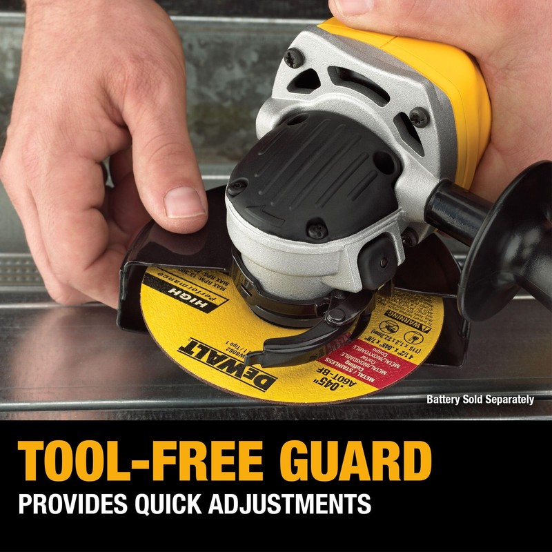 DEWALT DCG412B 20V MAX* Lithium Ion 4-1/2” Grinder (Tool Only)