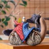 Miniature Gnome Backflow Incense Burner Funny Garden Gnomes Statue Smoke