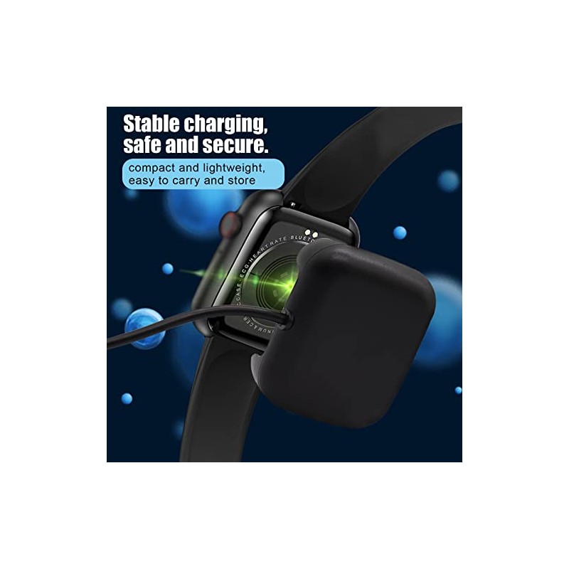 Drfeify Smartwatch-Ladegerät, Smartwatch-Ladegerät, Tragbares Magnetisches Ladegerät mit USB-Ladekabel für SmartwatchNavigation