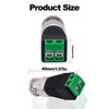 YARCHONN BNC 2 Pin Lötlose Steckverbinder Schraube Anschlussblock Adapter Video