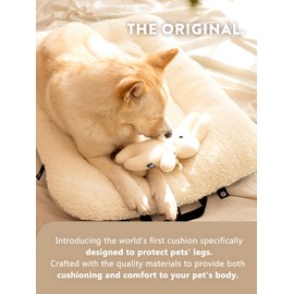 Stroller Cushion for Pets, Stroller not Included, Liner, Scribble Edition, Harryspet, Pet Mattress, Pet Strollers, Cushion only (Mocha Beige, L)