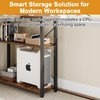 Grandder L Shaped Computer Desk with Reversible Shelves, 40 Inch