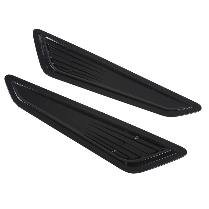 2 Pcs Hood Vent Cover Black Air Intake Dashboard Decorative