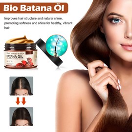 Bio Batana Öl für Haarwachstum,120 ml Bio Batana Öl für Haare Growth,Reines, Natürliches und Kaltgepresstes Batana Öl,Rosmarinöl für Haarpflege und Haarwachstum,Organisches Haaröl