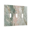 Lolreai Light Switch Cover Green Abstract Marble Modern Luxury 3