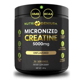 Creatina Micronizada Nutrigenius  Micronized Creatine Monohydrate 5000mg  BCAA 211  HMB                                                               