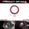 NoBrand Aluminum Keyless Start Engine Stop Push Button Surrounding Ring
