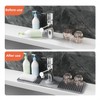 17.7 Inch Kitchen Sink Faucet Mat, Silicone Faucet Mat, Serves
