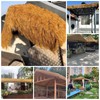 Artificial Thatch Roofing,Self-Adhesive Synthetic Thatch Grass Roof, Mexican Tiki Bar