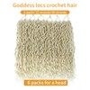 613 Goddess Locs Crochet Hair 18 Inch 6 Packs Faux
