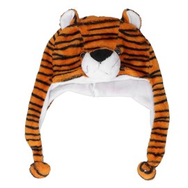 Gsycle Tiger Hat, Soft Tiger Beanie Plush Hats Winter Hats Funny Plush Animal Hat Cute Plush Hat Warm Beanie Hat for Kids Adult Cosplay