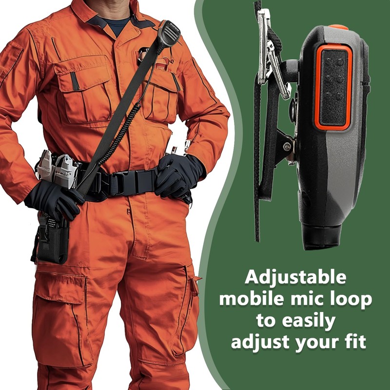 Radio Holster for Firefighter Bundle Set, Includes Radio Strap and